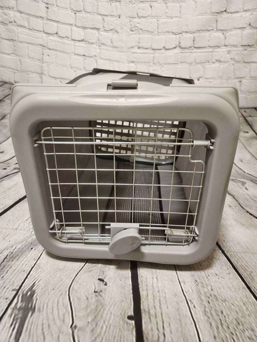 Pop Open Gray Pet Crate