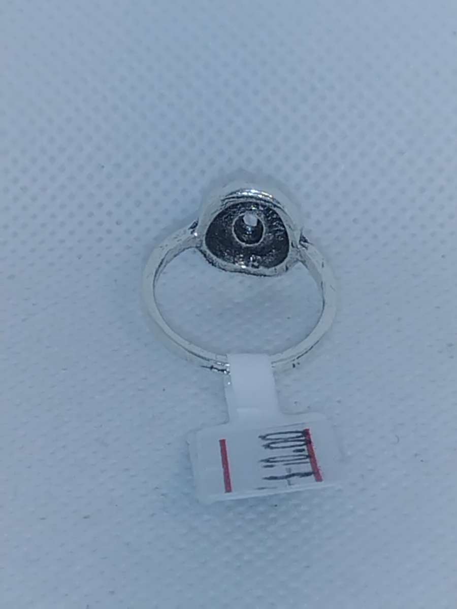 White Oval Signet Ring