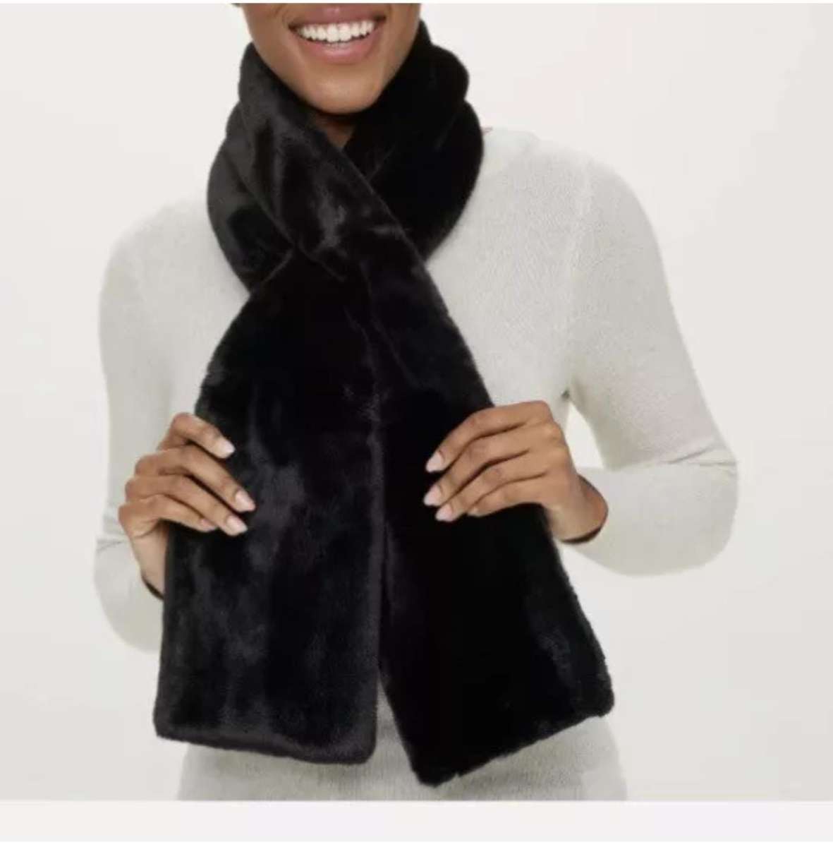 Vera Wang Faux Fur Scarf
