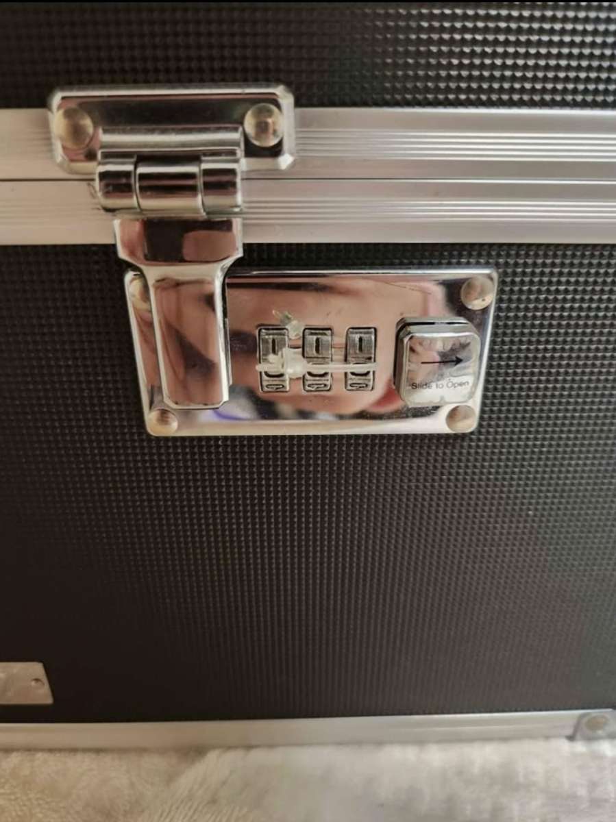 Unbranded Black and Silver Combination Lock Box