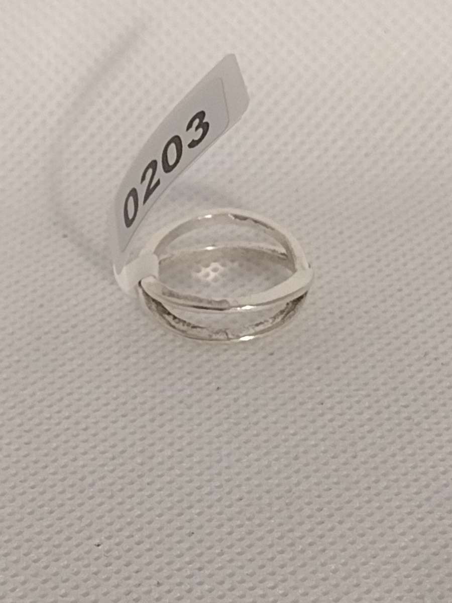 Silver Criss Cross Ring