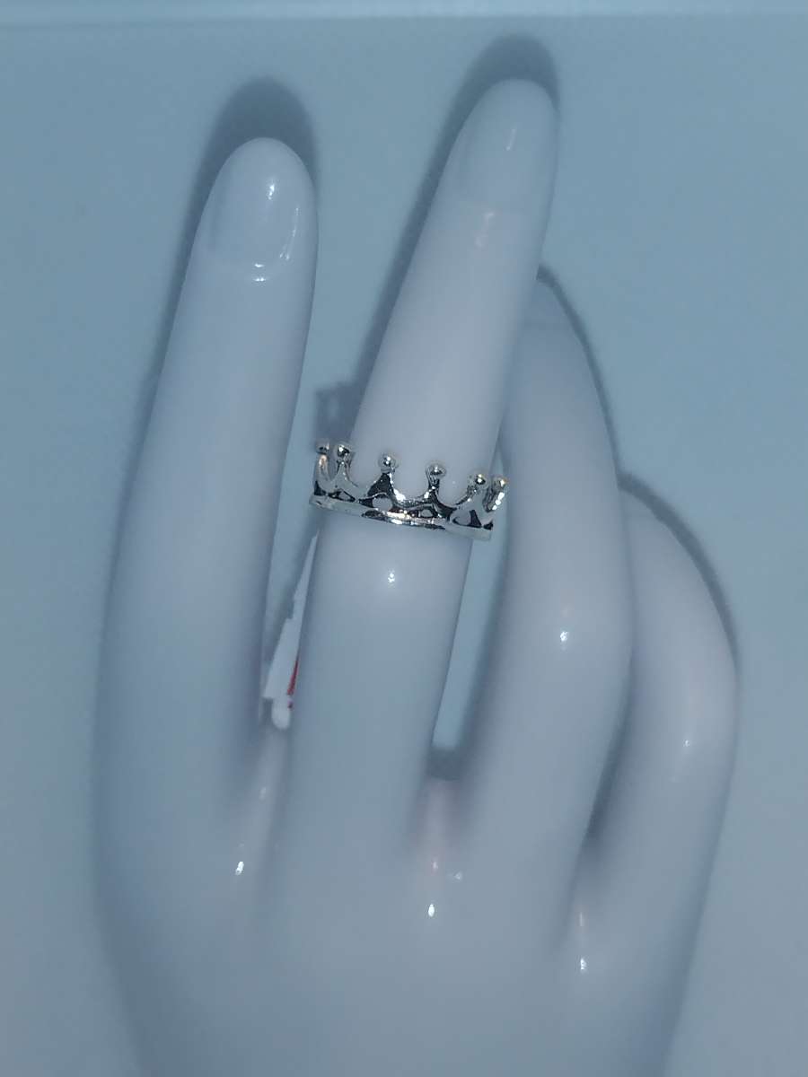 Silver Crown Ring