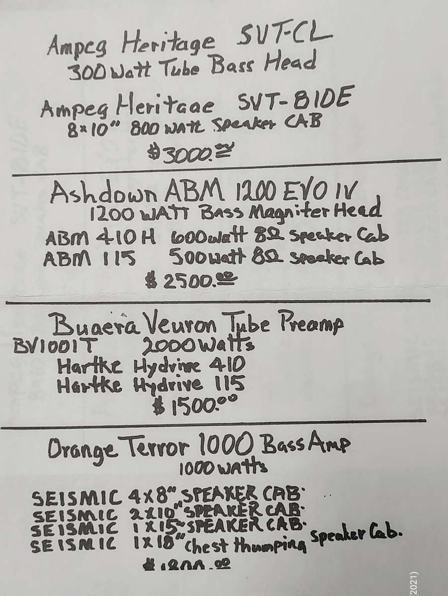 Bass Amps