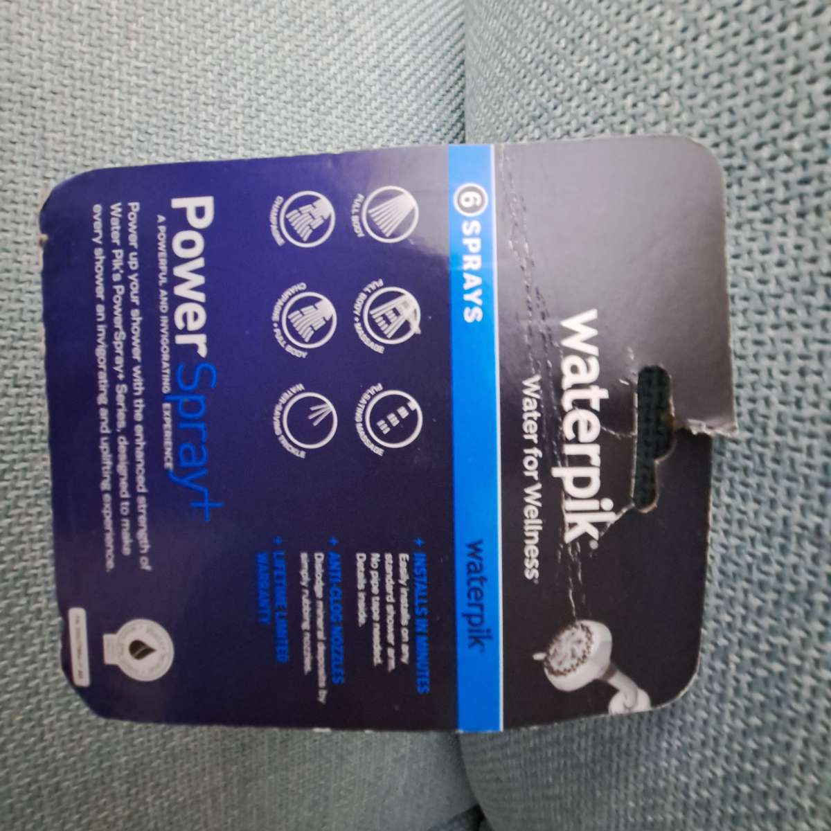 New Waterpick Power Spray Pro Spa Showerhead