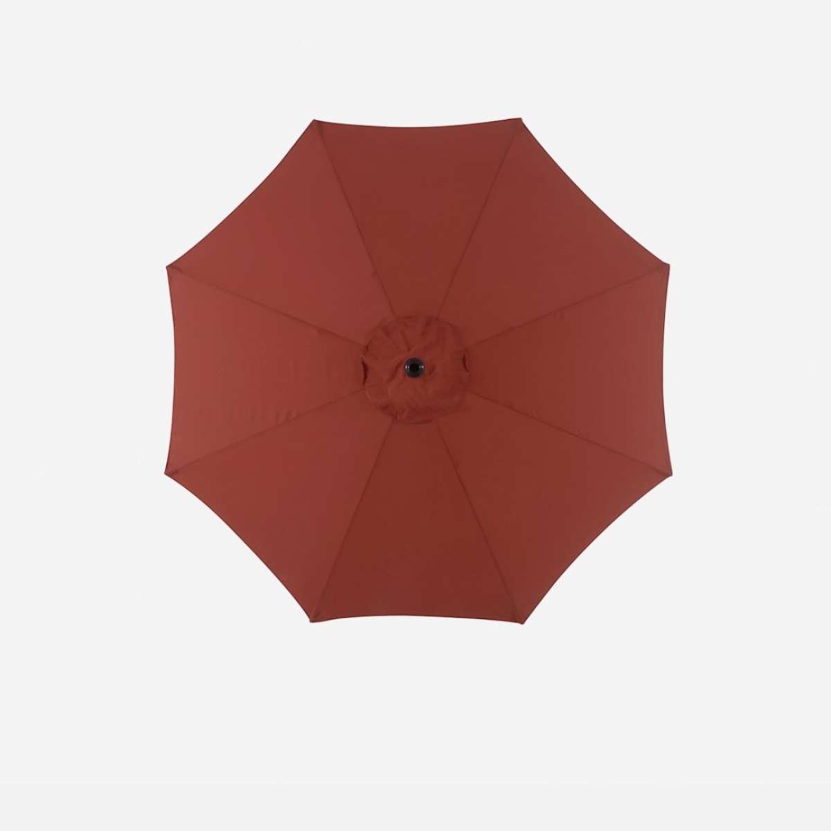 red patio umbrella