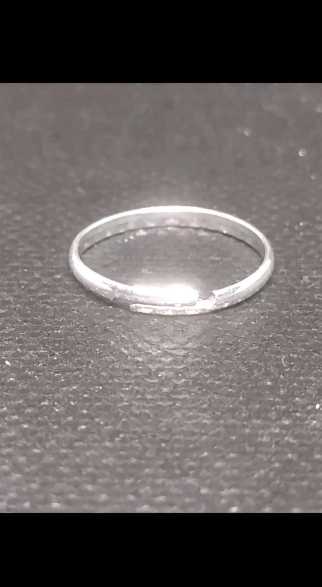 Simple Split Silver Ring