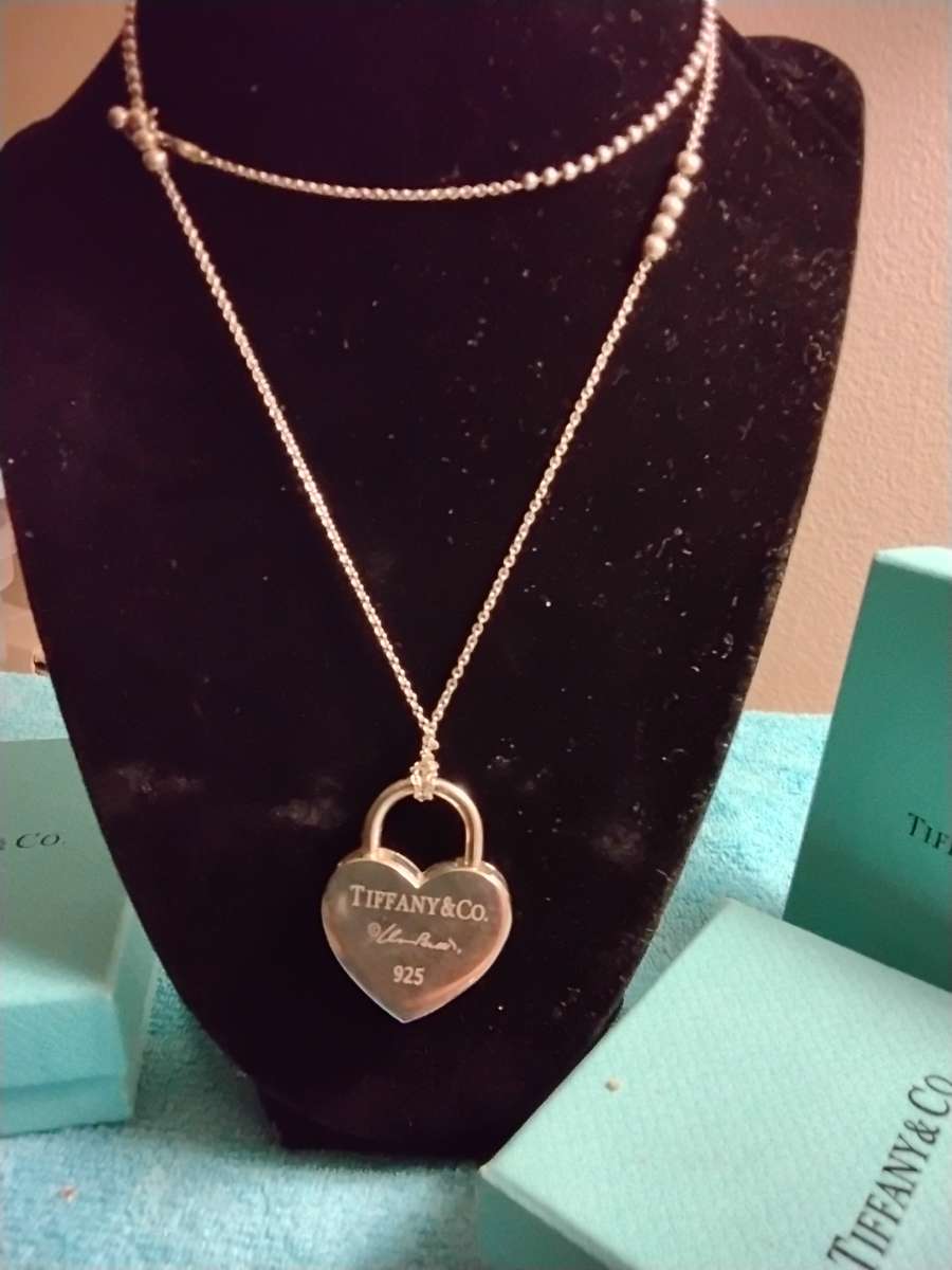 TIFFANYCO HEART LOCK NECKLACE