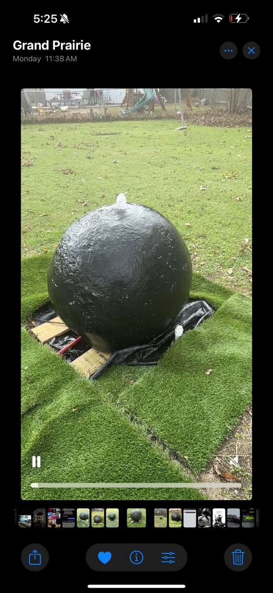 indoor and outdoor water features wall falls Spheres any siz