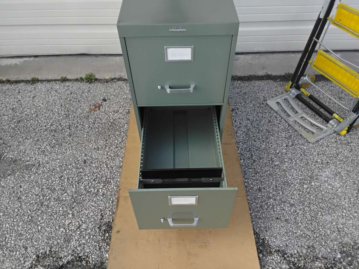 Well Made Light Green Filling Cabinet Very Clean Like New