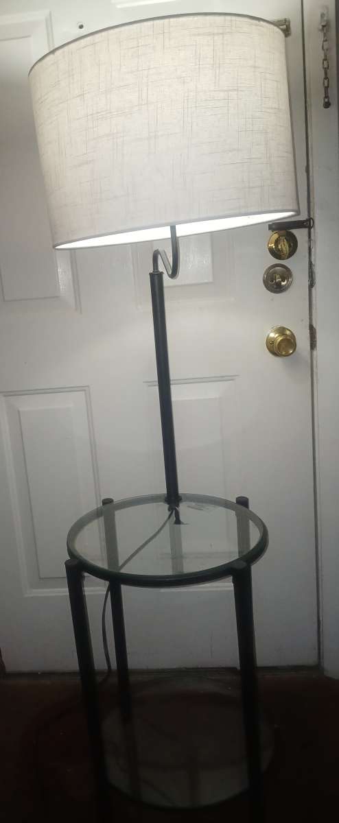 side table two their glass top table