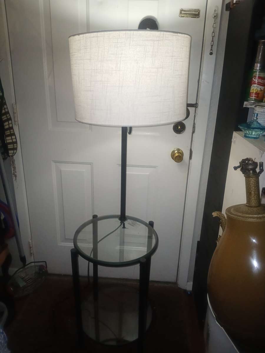 side table two their glass top table