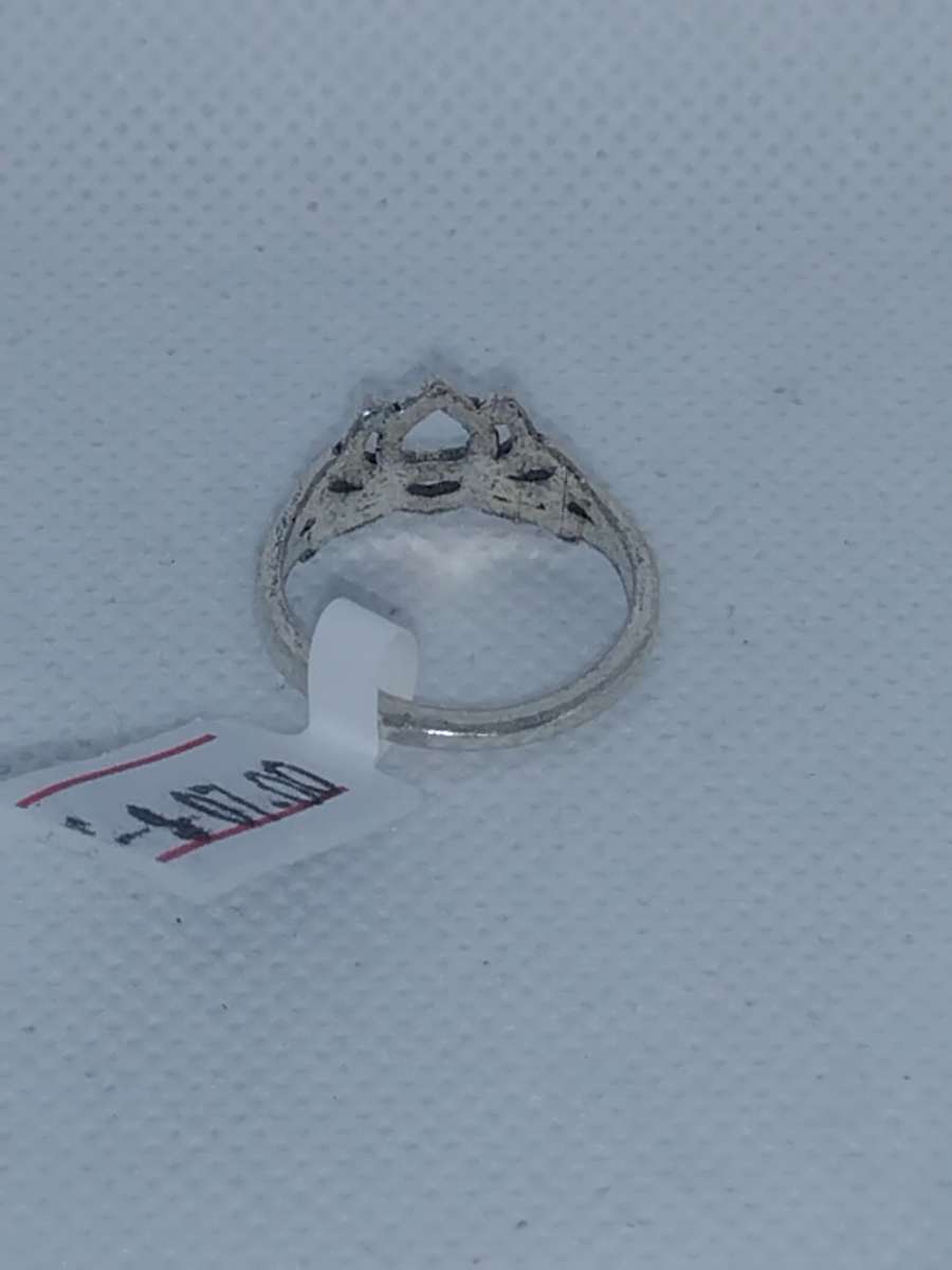 Silver Lotus Flower Ring