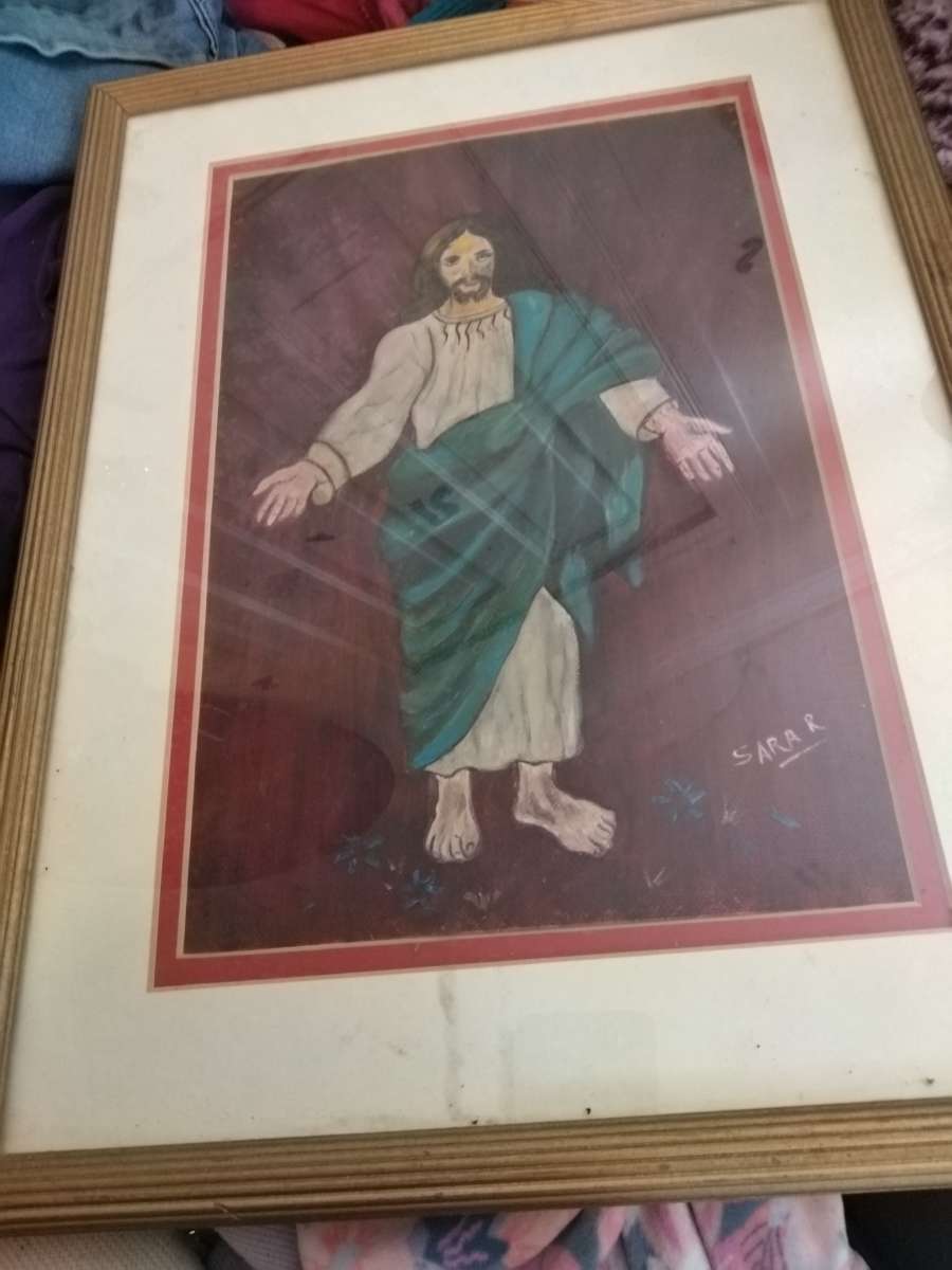 Jesus pic painted and drawer by Sara Robison year 1990