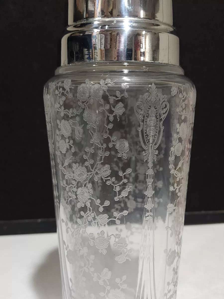 Rare Cambridge Glass Cocktail Mixer