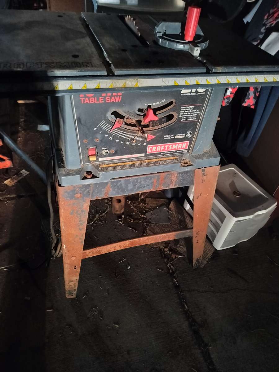 saw tool box vac pipe bender and metal detectors