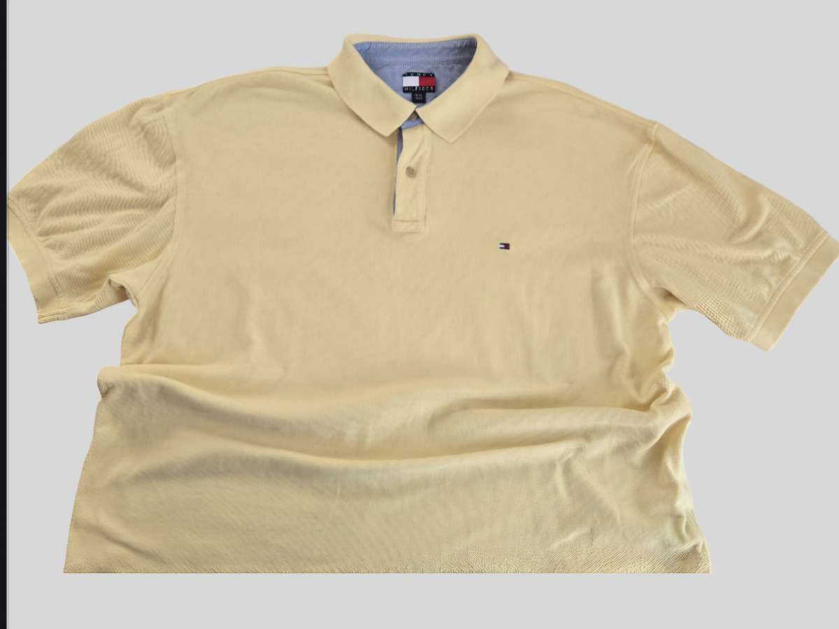 mens xl Tommy Hilfiger polo Short Sleeve shirt preowned