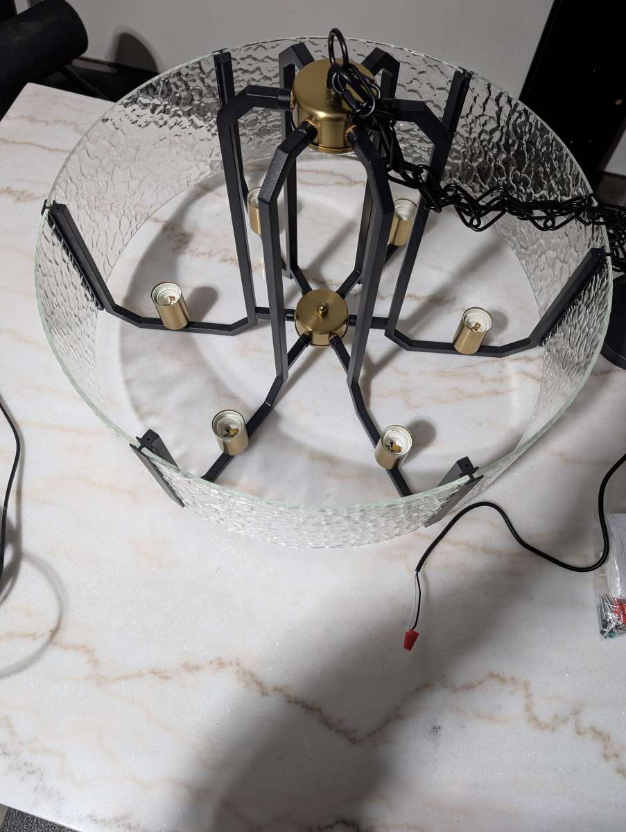 Cocostar Black Drum Chandelier
