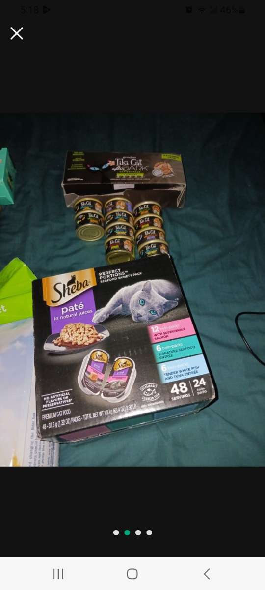 BRAND NEW CAT FOOD AND LITTER