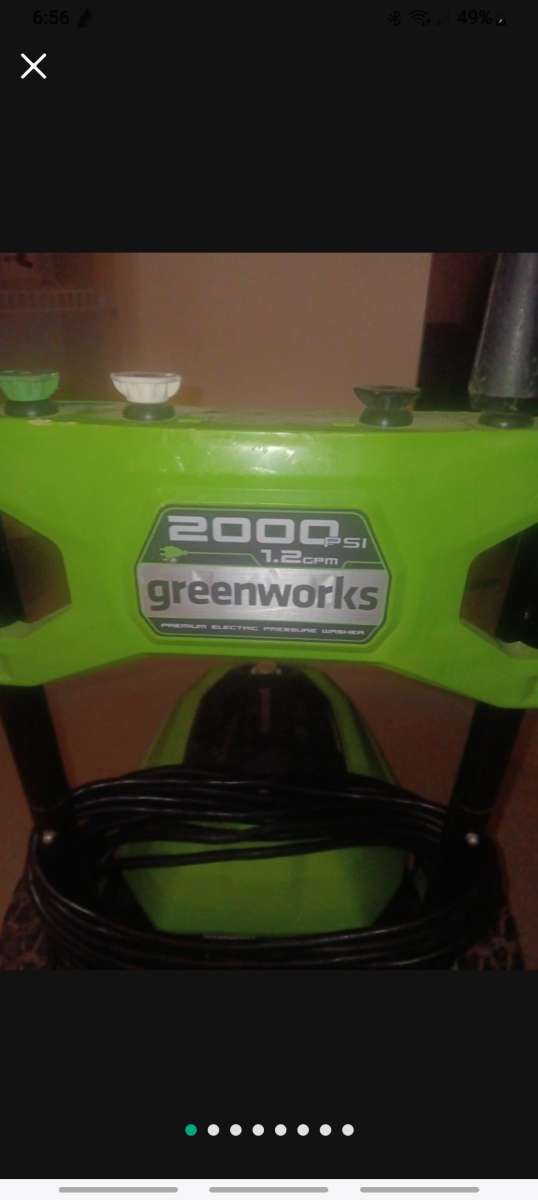Greenworks 2000psi electric pressure washer