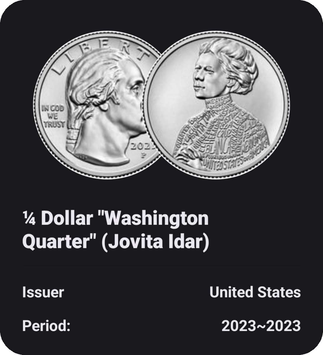 2023 misprint in cod we trust 25cent