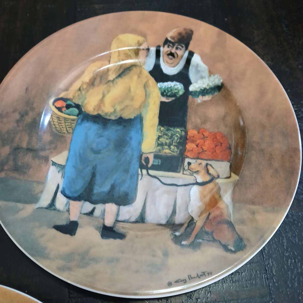 Lot of 3 Guy Buffet Storefront Collection Plates