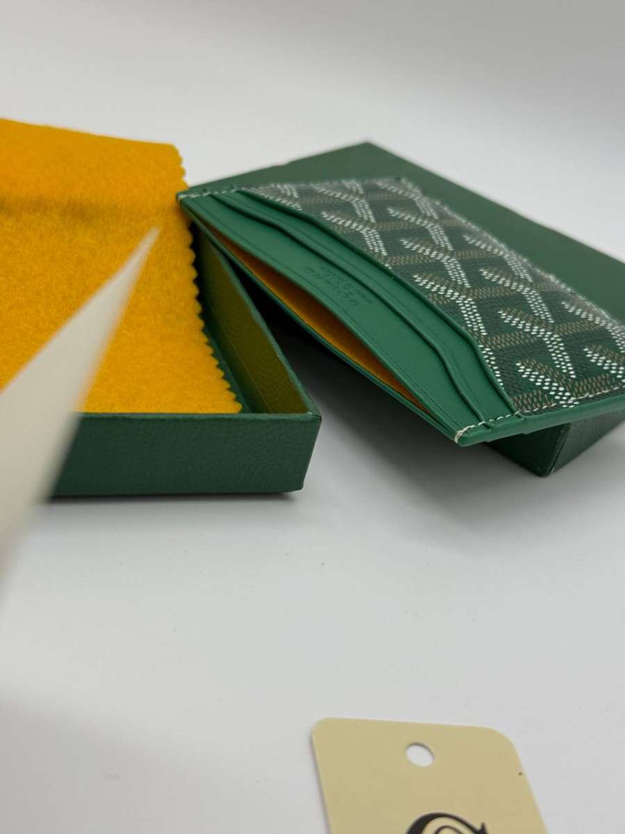 Green Goyard Card Holder