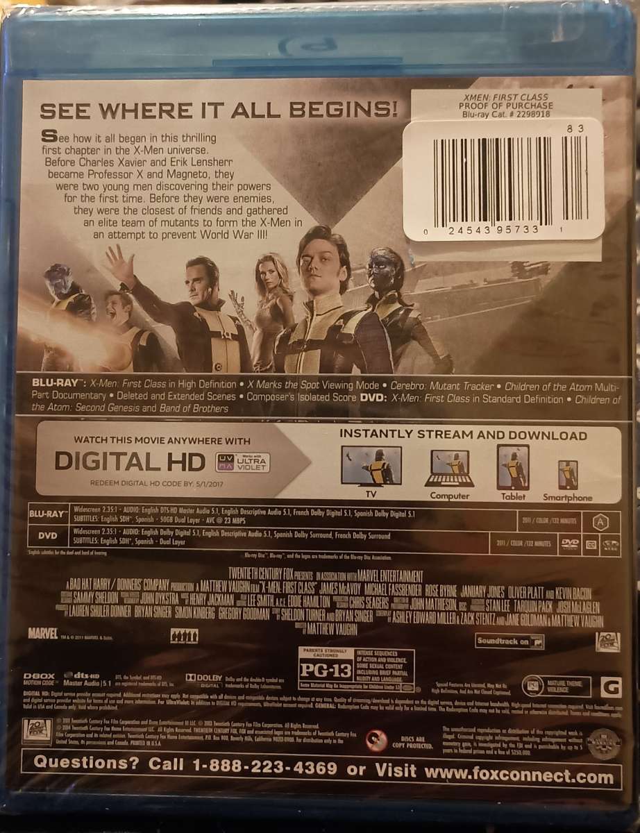 2 XMEN Blurays