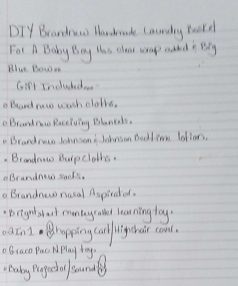 DIY BRANDNEW HANDMADE LAUNDRY BASKET