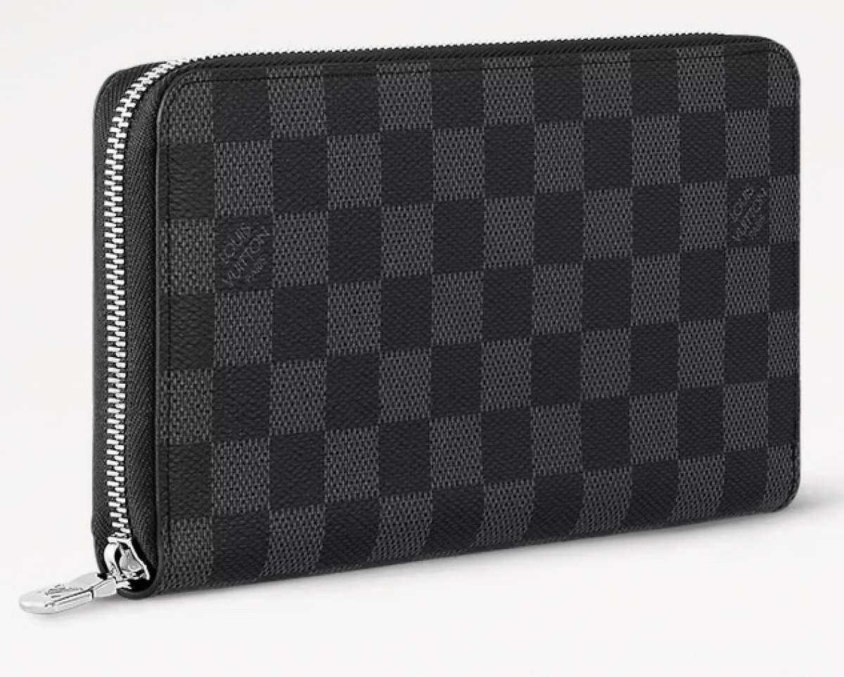 leather wallet checkerboard