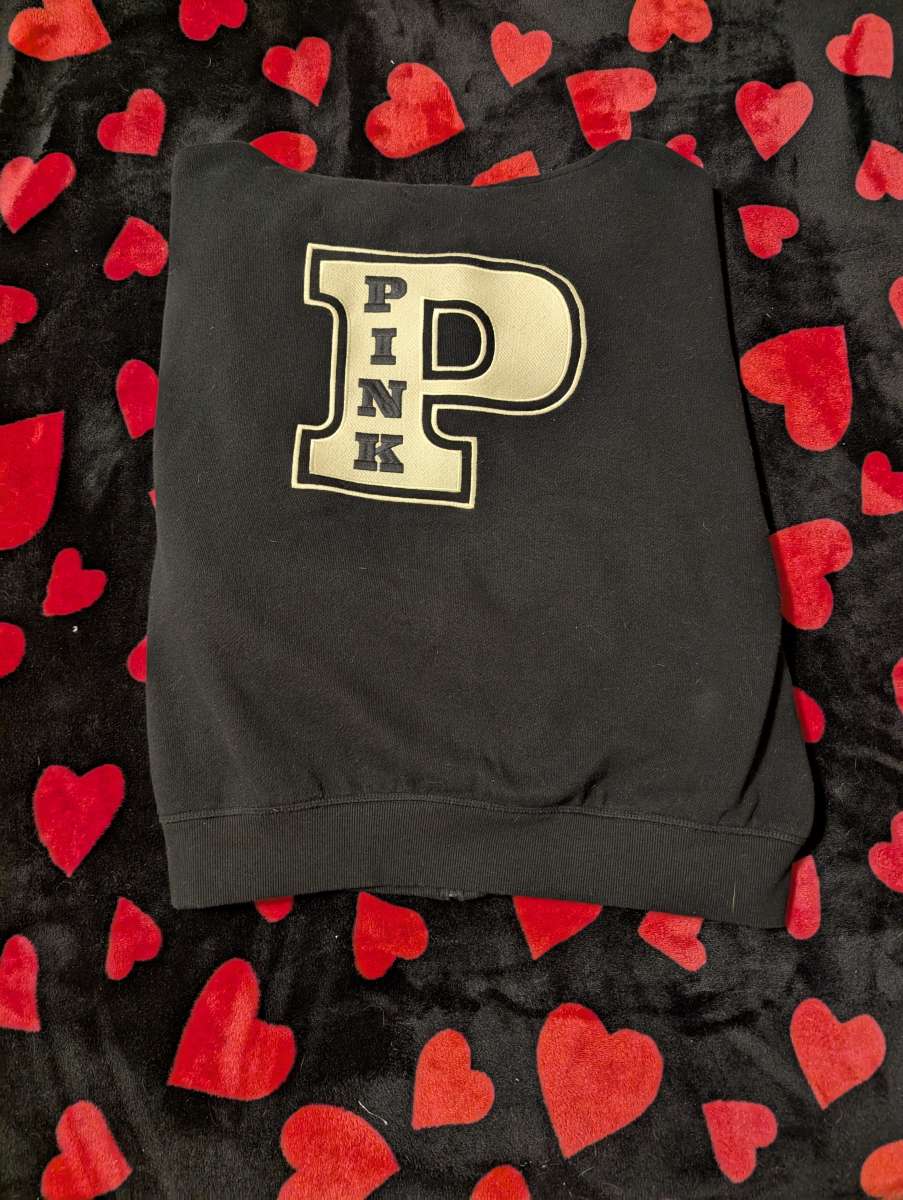 RARE Victoria Secrets Black And White Hoodie