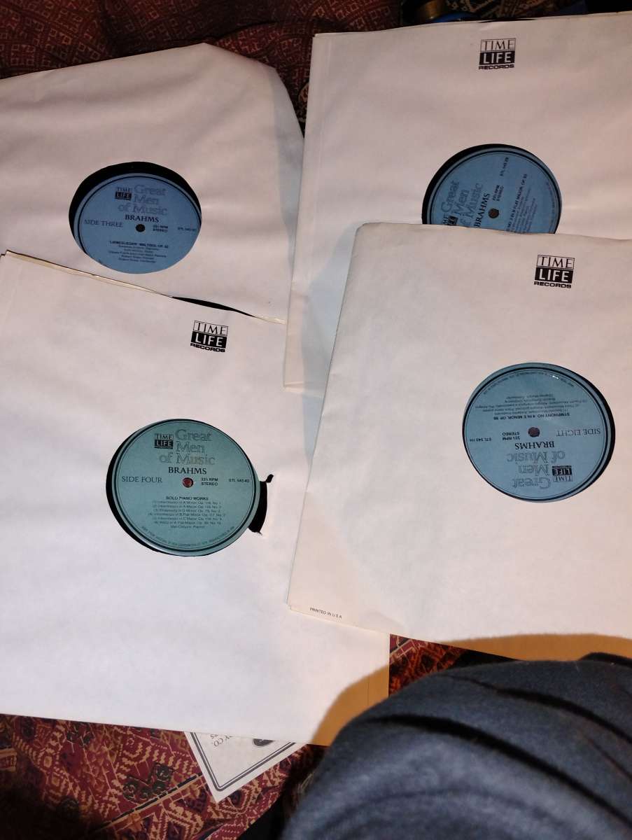 4 2sided records Brahmas musical master pieces in one
