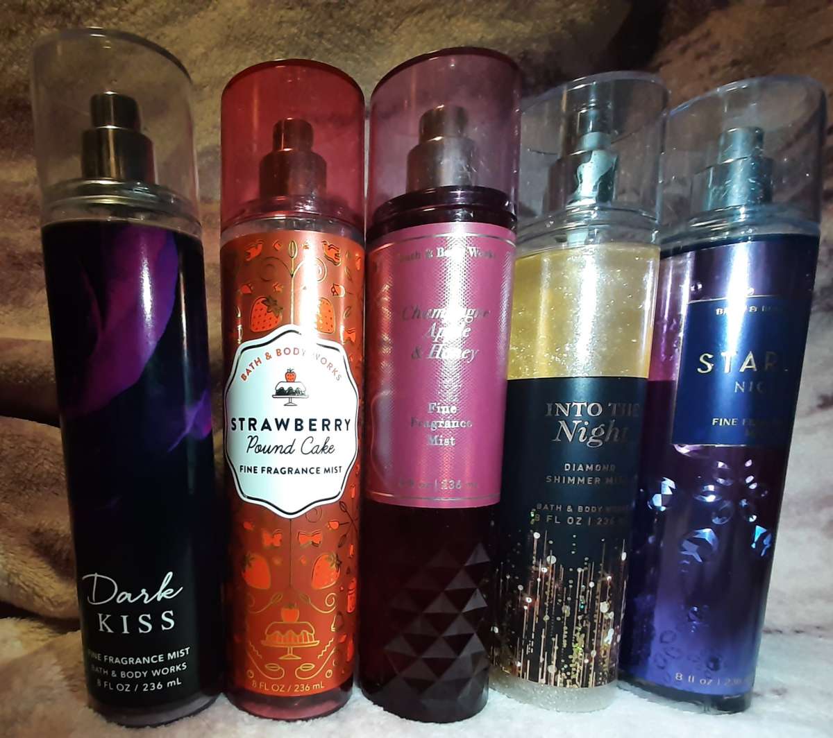 47 bottles of Bath and Body Works and Victoria Secret Sprays