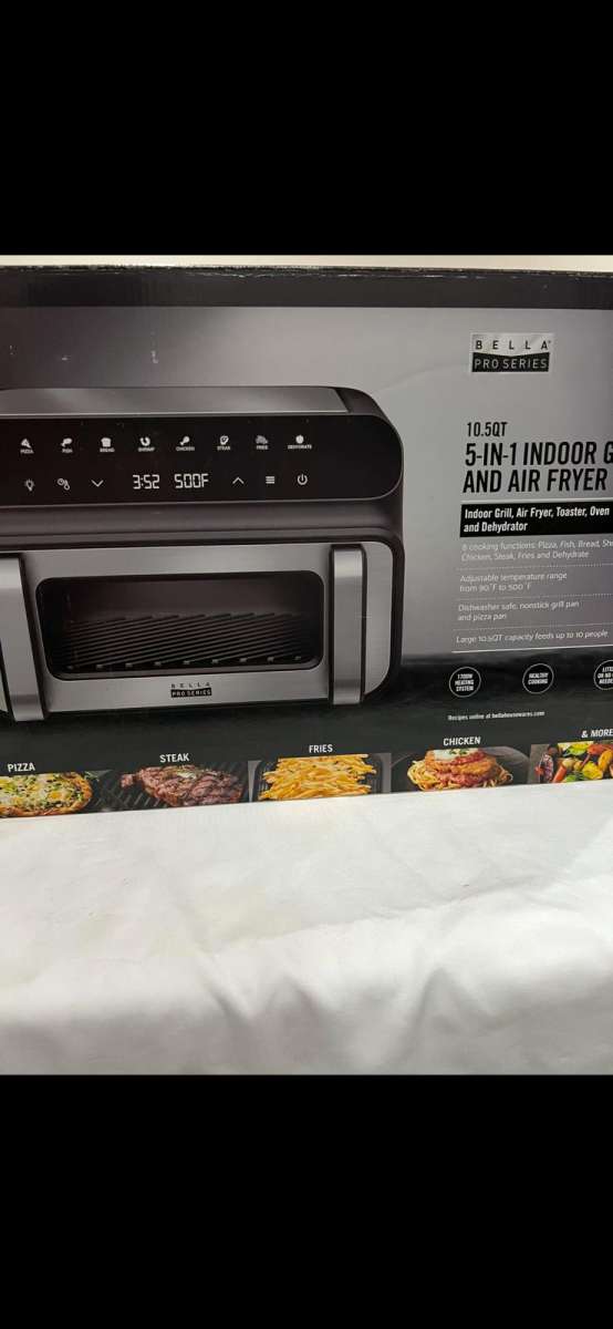 New Open box   bella PRO  105qt Touchscreen 5in1 Indoor Gril