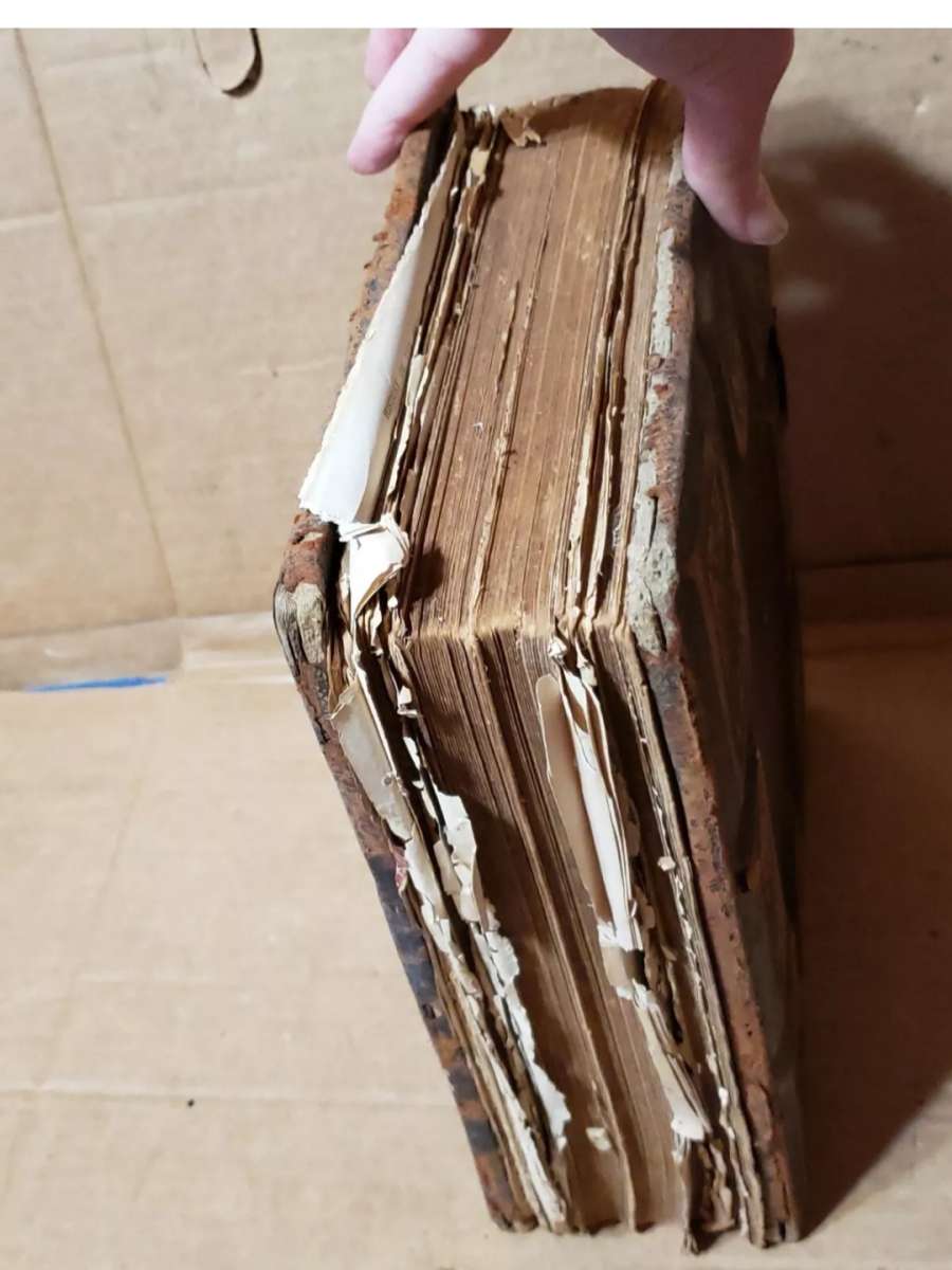 1870 Holy Bible Old  New Testaments Large Antique