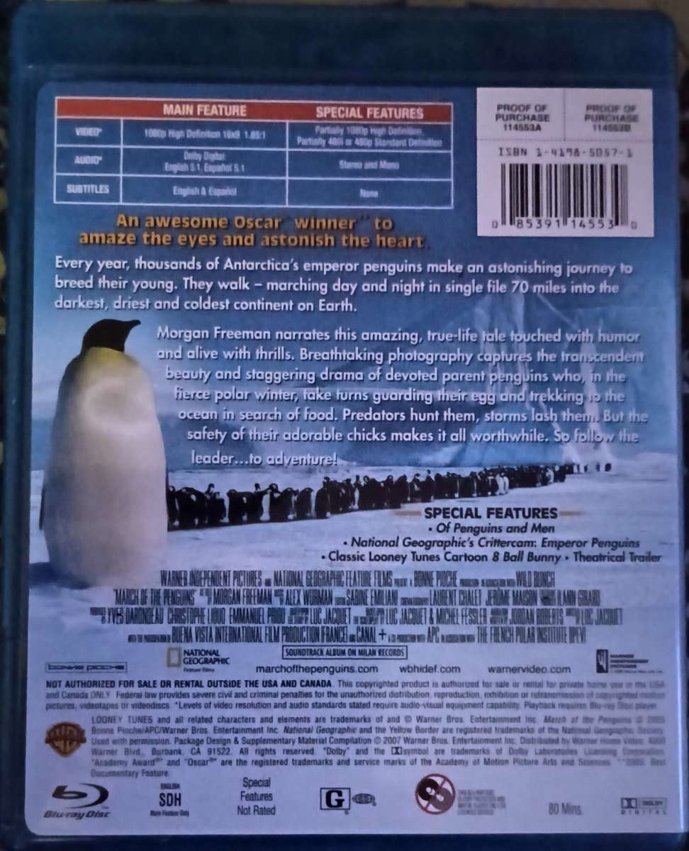 March of the Penguins bluray