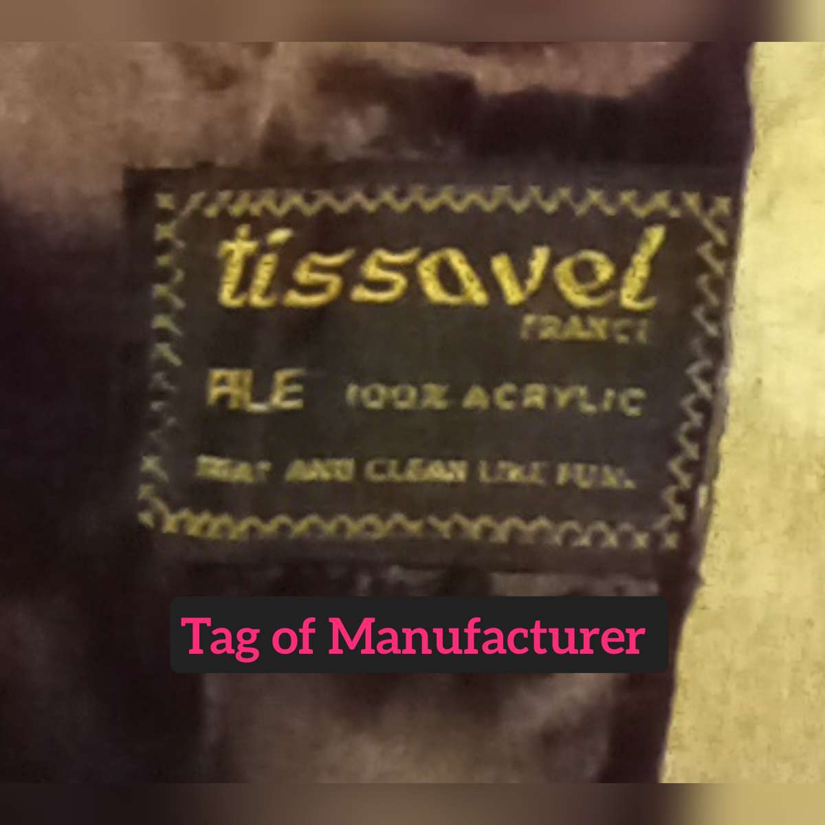 Womens Tissavel France Tan Faux Fur Coat Made in England