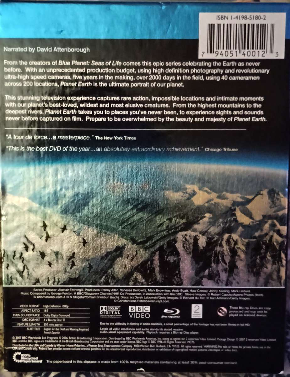 Planet Earth bluray