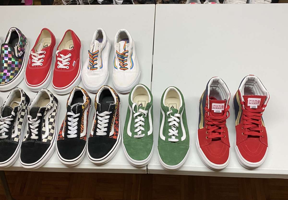 10 Pairs Womens Vans Sneaker Bundle Size 7