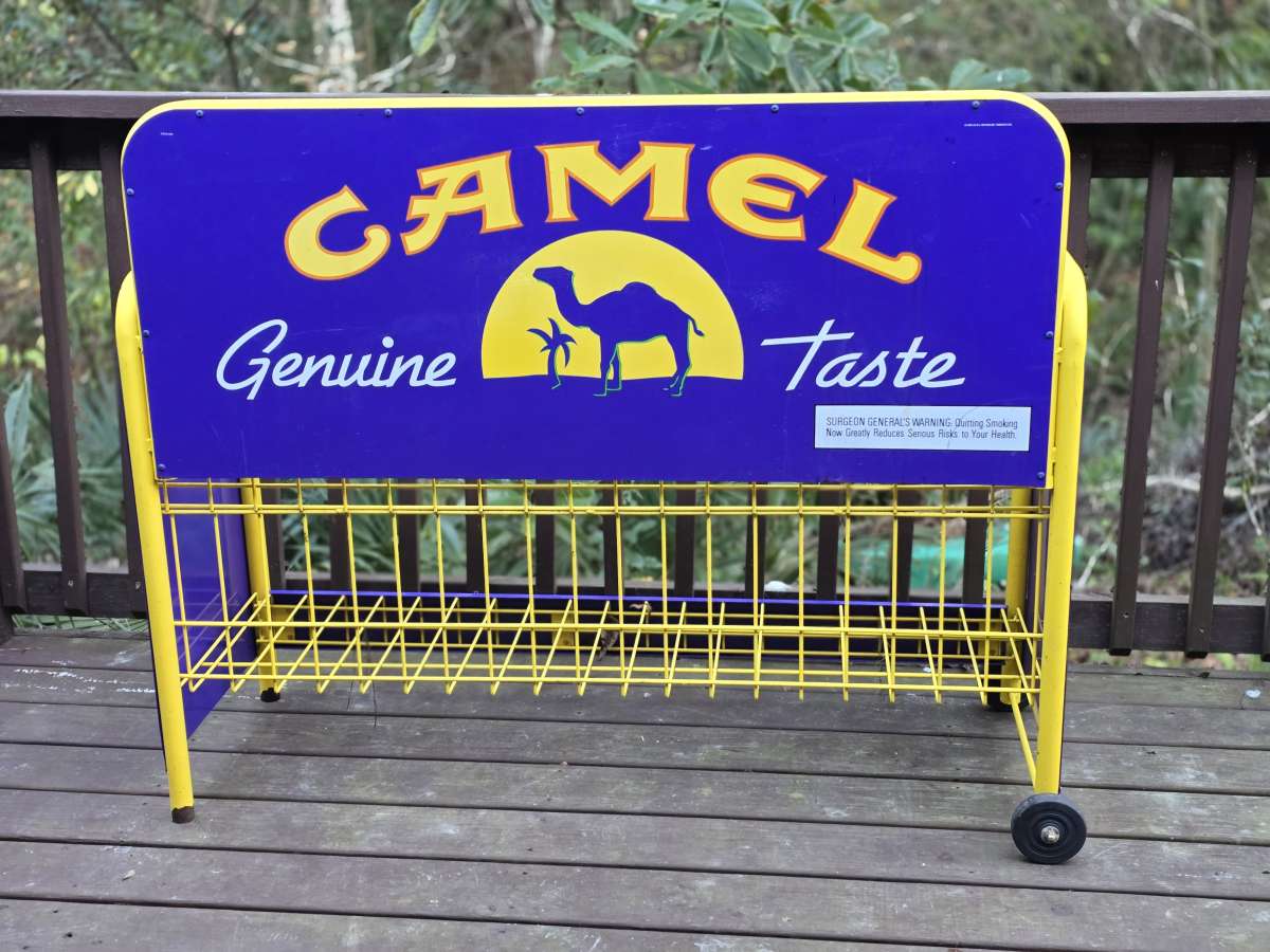Vintage 1994 Camel Cigarettes Metal Rack Display