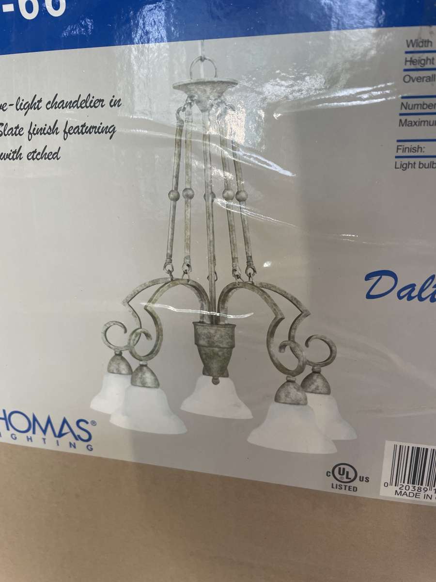 2 Brand New THOMAS LIGHTING Matching Chandeliers