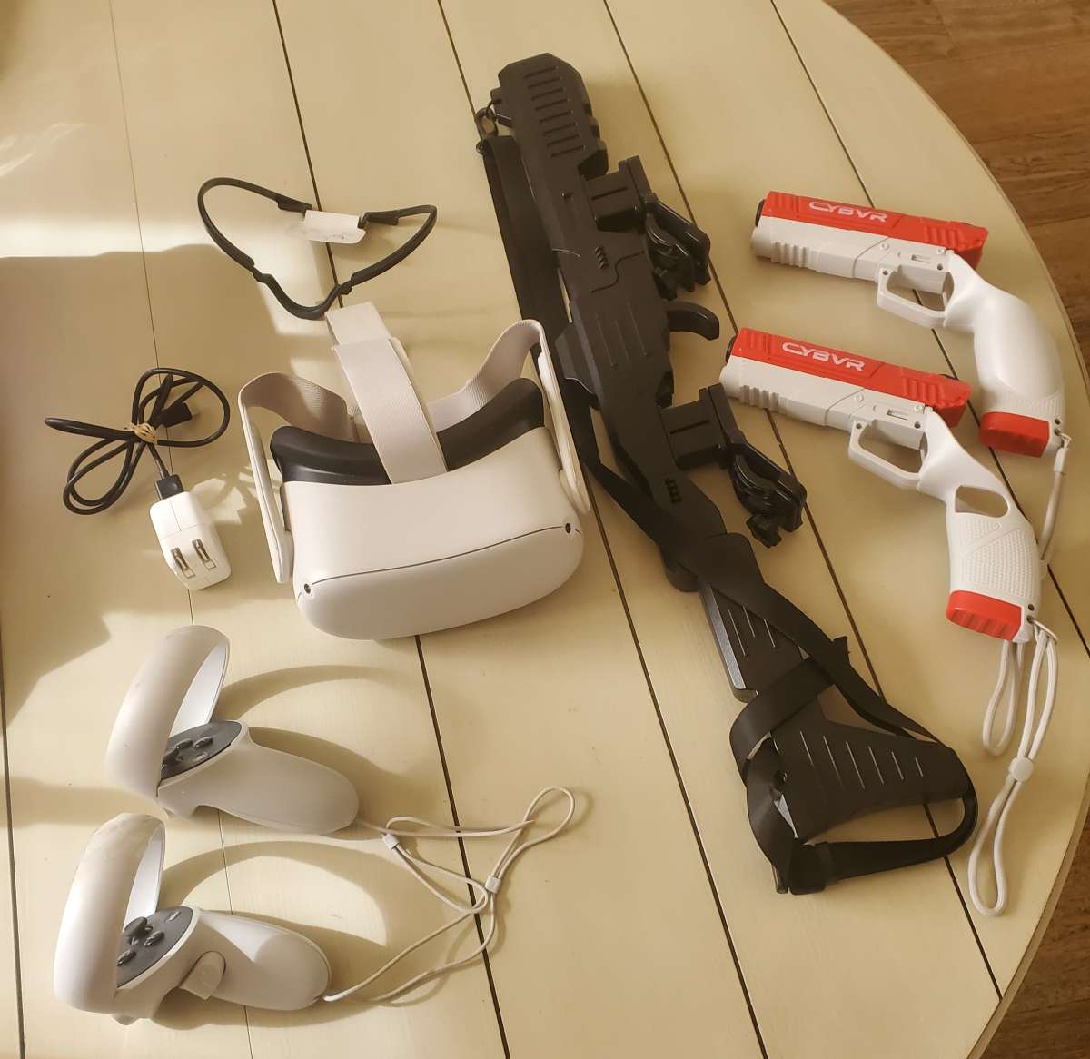 Meta  Oculus Quest 2 VR Headset Bundle  256GB  White  With A