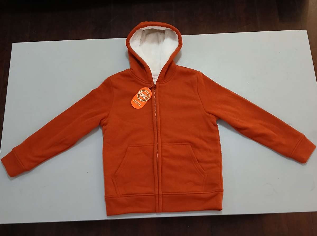 Wonder Nation orange hoodie for kids size L