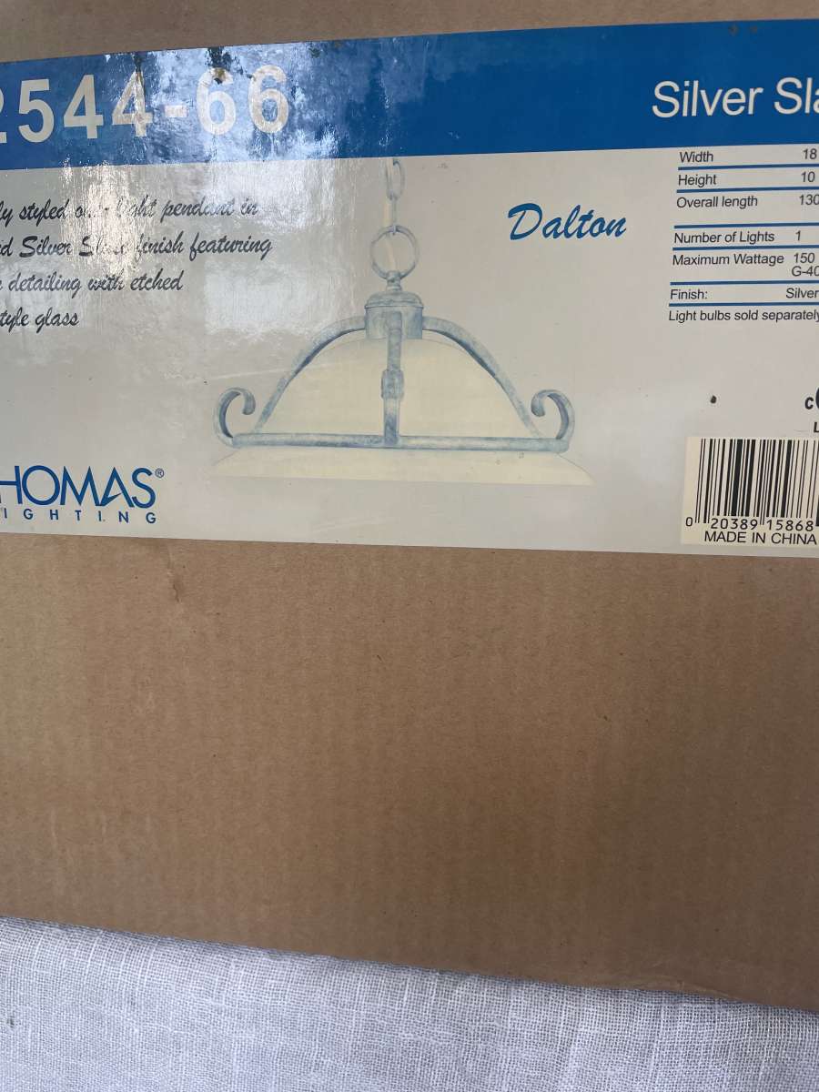 2 Brand New Thomas Lighting Alabaster Pendants