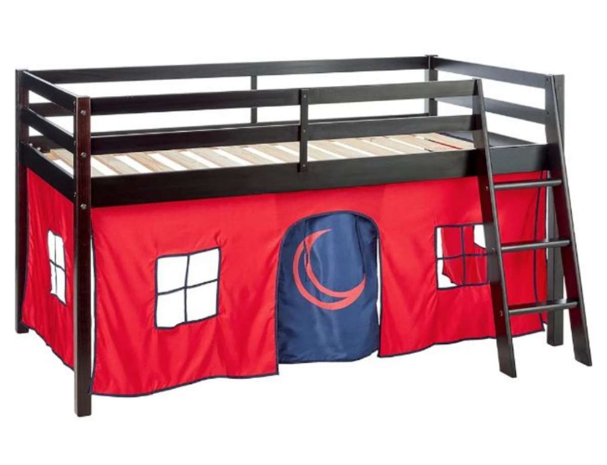 kids twin loft bed   frame Base para cama individual