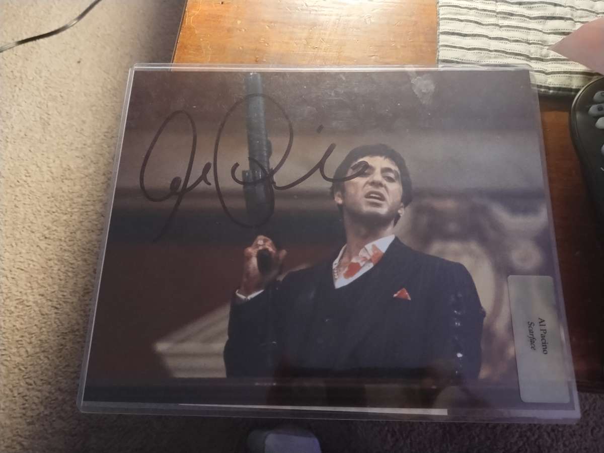 authenticated Al Pacino autograph