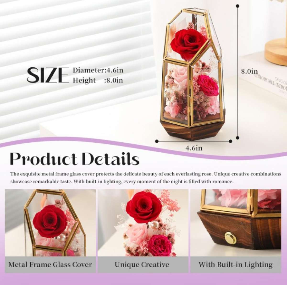 Flowers pink roses perfect gift for Valentines Day