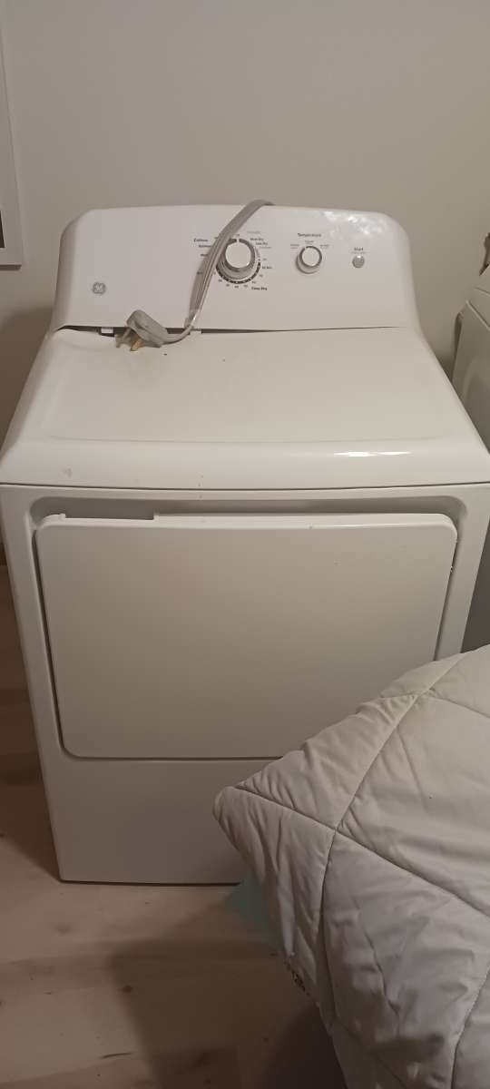 electric GE dryer and Maytag washer