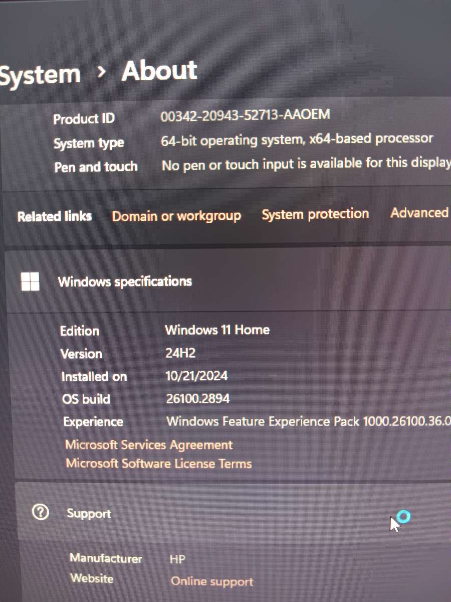 Hp desk top computer