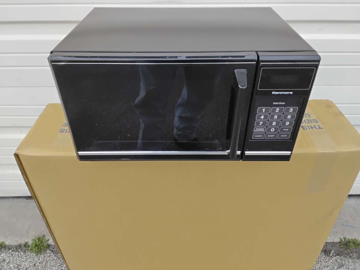 Nice Sears Kenmore Dark Brown Small Microwave Oven OEM