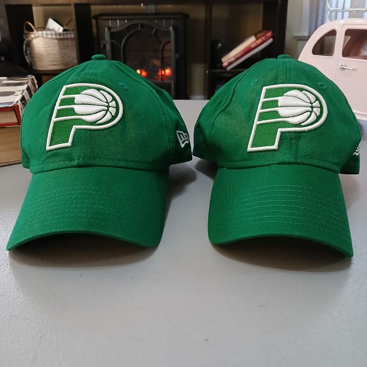 Lot of 2 Green New Era Indiana Pacers caps